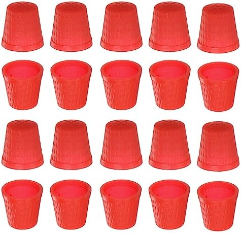 HARFINGTON 100pcs Sewing Thimble Plastic Sewing Thimble Finger