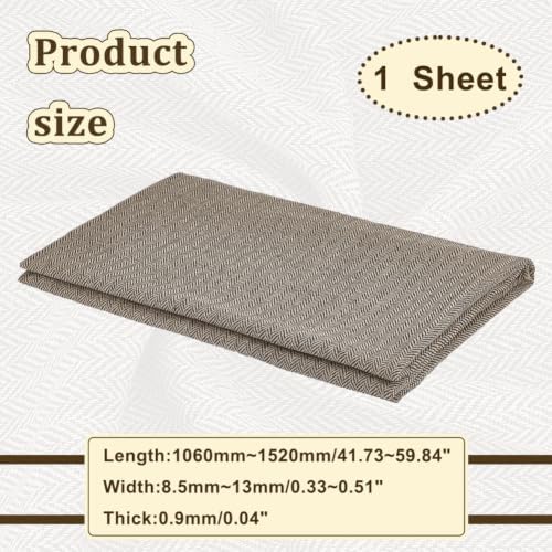 AHANDMAKER Tweed Fabric by the Yard, Fibre Fabric for Craft Decorative