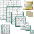 7 PCS Quilting Rulers Square Set, 2.5", 3.5", 5", 6.5", 8", 10", 12.5"