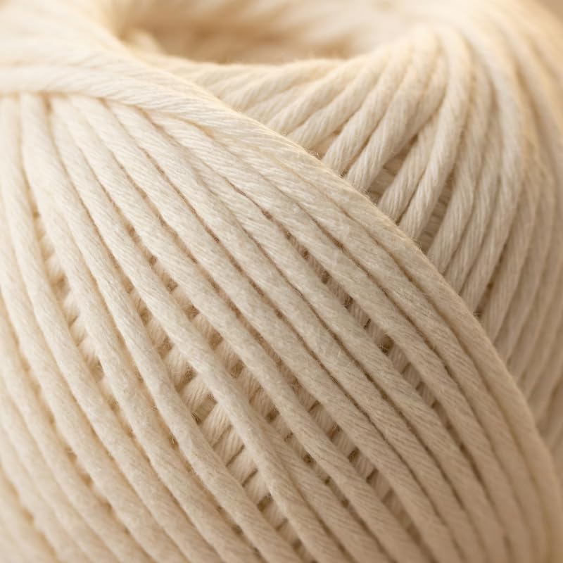100% Organic Cotton Yarn No.5 Chunky - GOTS Certified, 2 Pack