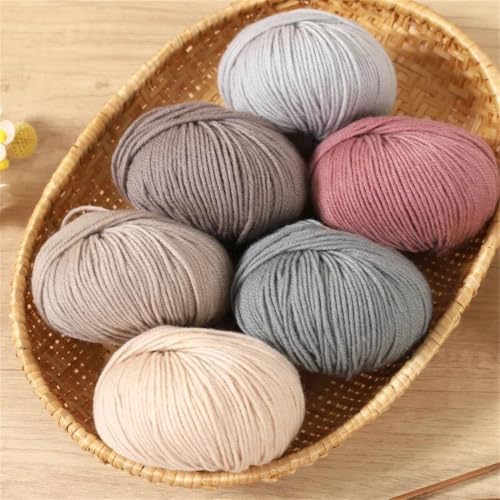400G 8-Piece Wool Polyester Blend Yarn For Hand Knitting And Crochet