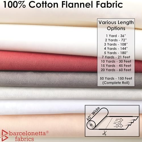 Barcelonetta | 100% Cotton Flannel Fabric | Super Soft | 60" Wide