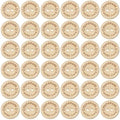 Shapenty Wooden Handmade with Love Buttons 2 Holes Round Sewing