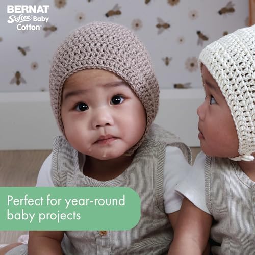 Bernat Softee Baby Cotton Yarn for Crocheting Soft, Pale Periwinkle
