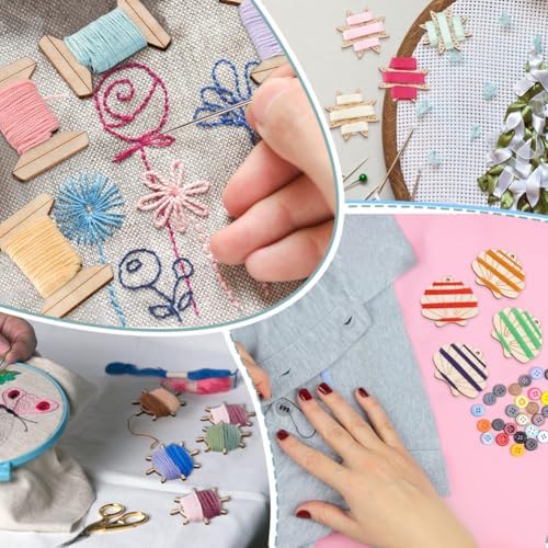 PH PandaHall 20pcs Thread Organizer Bobbin Winder Embroidery Thread