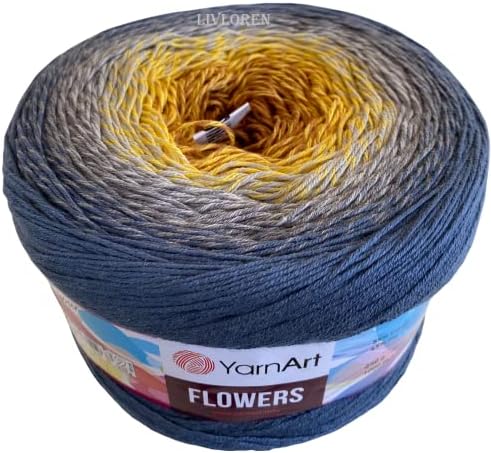 Yarn Art Flowers Yarn 55% Cotton 45% Acrylic 250gr 1094yds Multicolor
