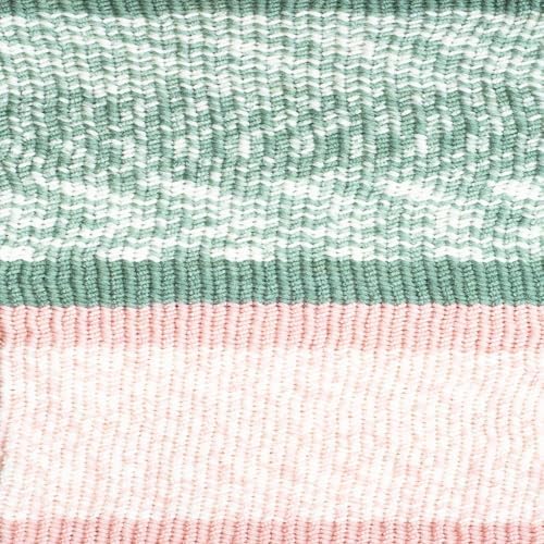 Lion Brand Yarn, Wool-Ease Fair Isle Yarn, Sage/Pink Salt, Multi