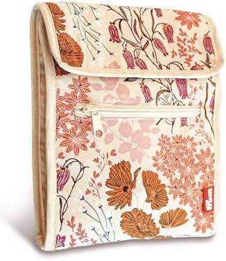 Prym Circular Knitting Needle Case, 9" x 7-1/4", Orange Wildflower