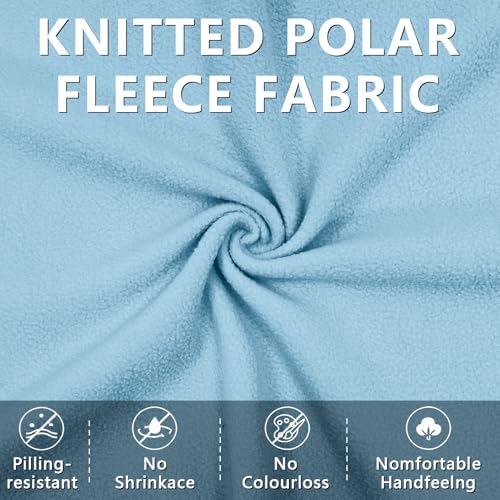 Polar Fleece Fabric by The Yard, 60" x40'' Soft Anti-Pill Fleece, Warm