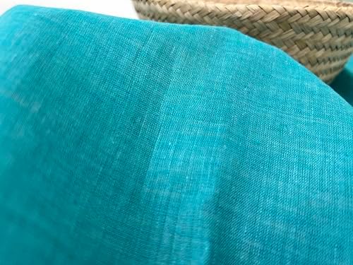 100% Linen Fabric – Lightweight Delavé Vintage Dyed – Two-Tone Effect