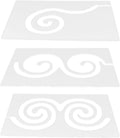 Acrylic Swirl Quilting Template Set for Machine Sewing, 3pcs