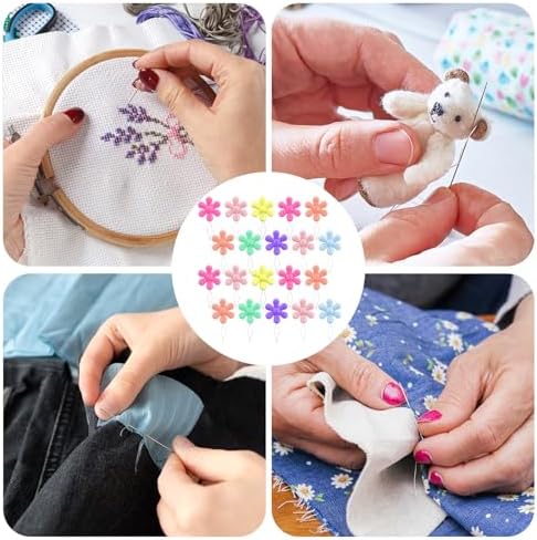 20 Pcs Needle Threaders for Hand Sewing, Multi-Color Needle Threader