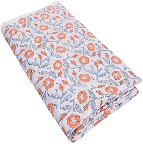 Trade Star Floral Print 3 Yard Fabric 100% Cotton for DIY Crafting