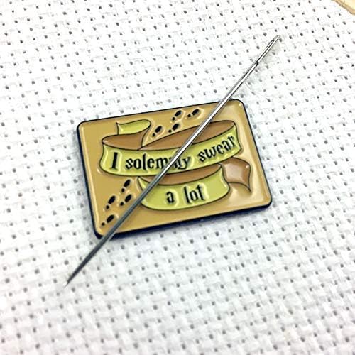 I Solemnly Swear A Lot Enamel Needle Minder