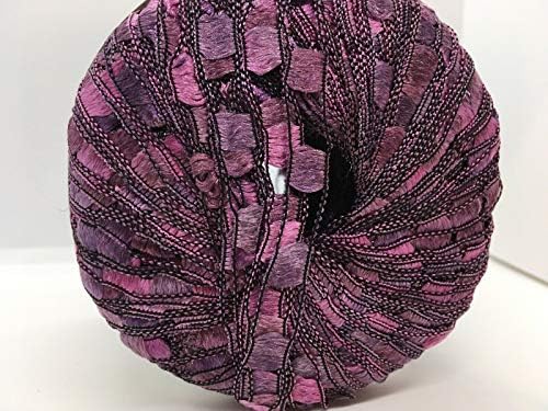 Berlini Ladder Ribbon Maxi Yarn #137 Clematis - Lilac, Pink, Wine
