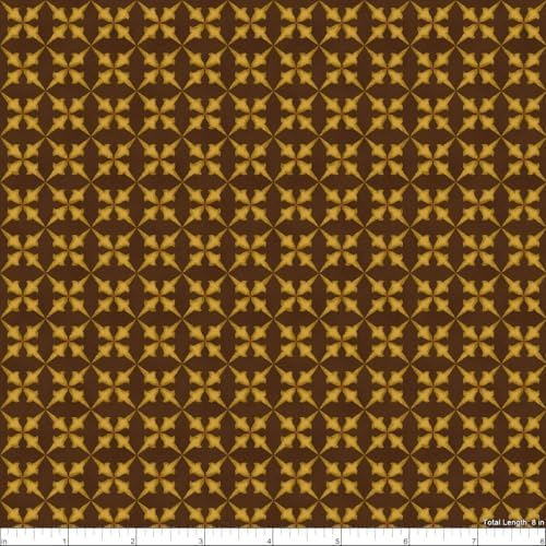 Henry Glass & Co. Henry Glass Wit & Wisdom Trumpet Flower Brown, Quilt