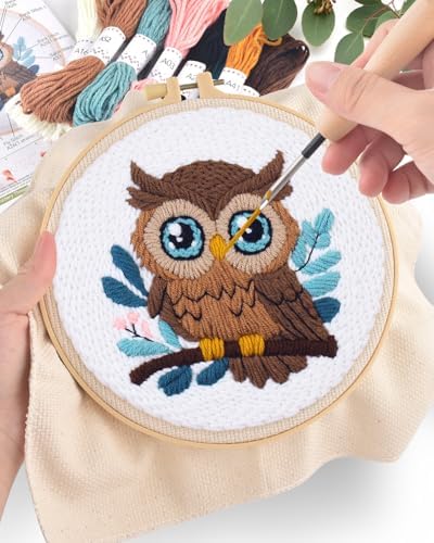 ERKOON Punch Needle Kit, Owl