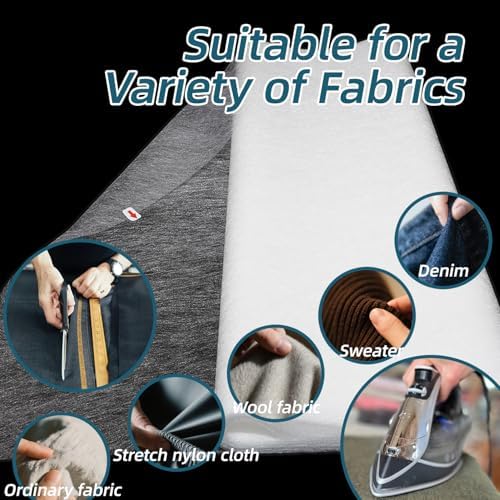 Double Sided Fusible Web, 19.69 Inches x 12 Yards Light Weight Fusible