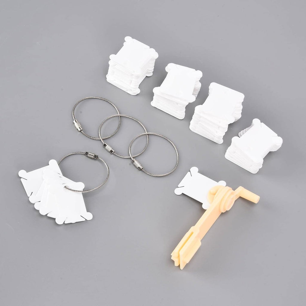 120PCS Plastic Floss Bobbins with 1 PCS Bobbin Winder, Embroidery