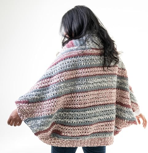 Lion Brand Yarn, Wool-Ease Fair Isle Yarn, Sage/Pink Salt, Multi