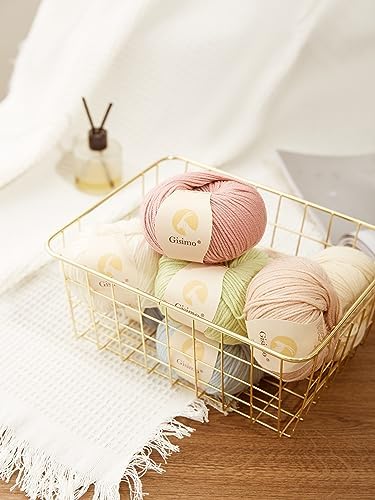 100% Merino Wool Yarn, 6-Ply Luxurious and Soft Yarn for Hand Knitting