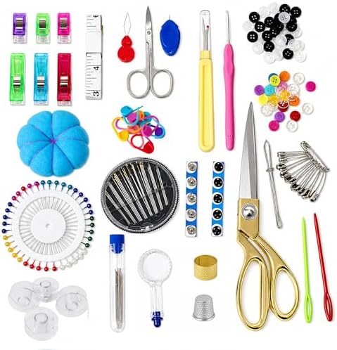 TAOKEF Large Sewing Kit for Adults, Complete Sewing Supplies Set 38