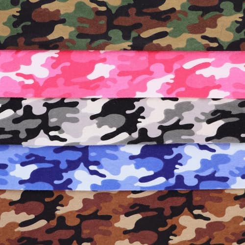 Mook Fabrics Camo Flannel Fabric [43in. Wide], Army Cut by The Yard