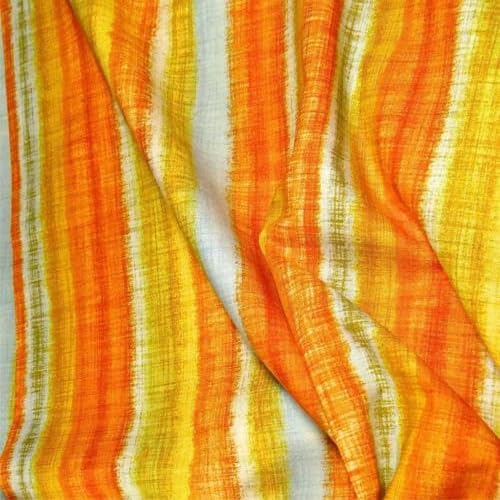 Orange Blue Gold Yellow Fusions Ombre Blender, Cotton Fabric, BTY