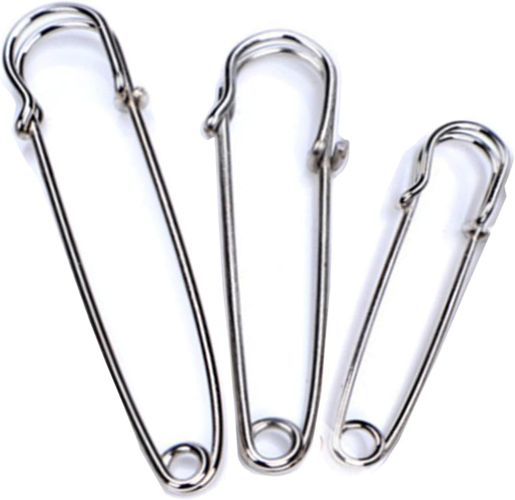 Large Safety Pins Assorted Sizes Clothes 60Pcs Heavy Duty 3 Sizes