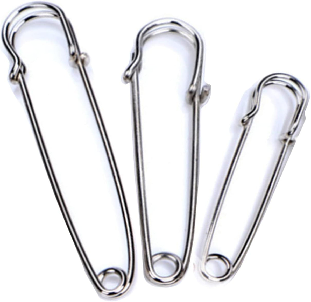 Large Safety Pins Assorted Sizes Clothes 60Pcs Heavy Duty 3 Sizes