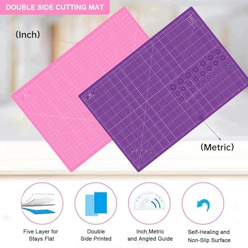 Headley Tools Thickened 24 x 36 Inch Self Healing Sewing Cutting Mat