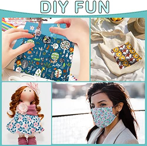 40 Pcs 10 x 10 Inch Cotton Fabric Squares for DIY Quilting Sewing