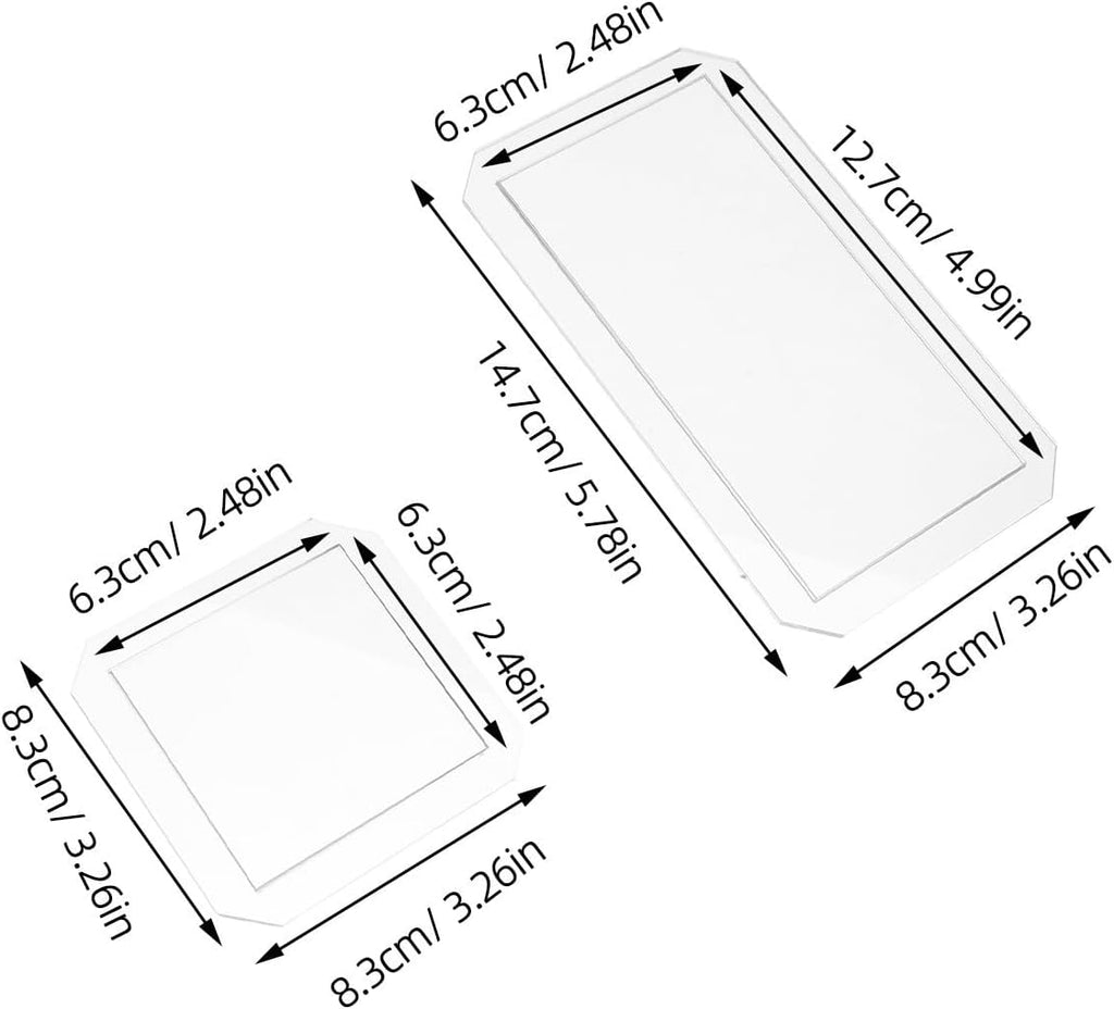 4pcs Acrylic Quilting Template Set, Geometric Rulers for Sewing Crafts