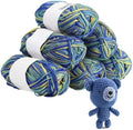 Set of 6 Colorful Crochet Yarn Balls for Knitting and Crafting