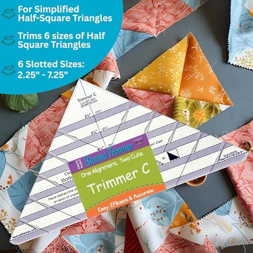 Cleary Perfect Slotted Trimmer C by New Leaf Stitches – Quilting Ruler