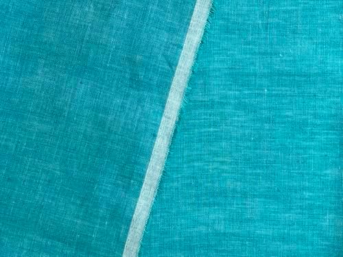 100% Linen Fabric – Lightweight Delavé Vintage Dyed – Two-Tone Effect