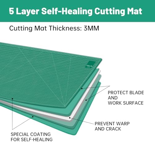 Headley Tools 39.4'' X 78.7'' Thickened Self Healing Cutting Mat