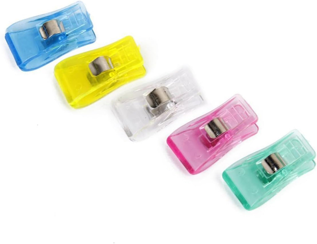 Happyyami 50pcs Craft Clips Random Color Sewing Clips for Quilting