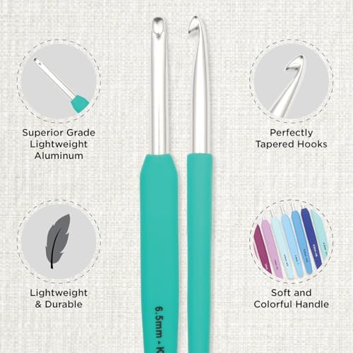 KnitPro Waves 2.0 Grade Multicolor Crochet Hooks Set - Hooks in Sizes