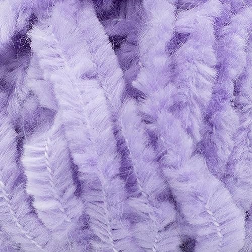 Lion Brand Yarn, DIY Glow Chenille Glow in the Dark Yarn, Purple