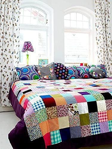8 x 8 Precut Floral Cotton Quilting Fabric Squares