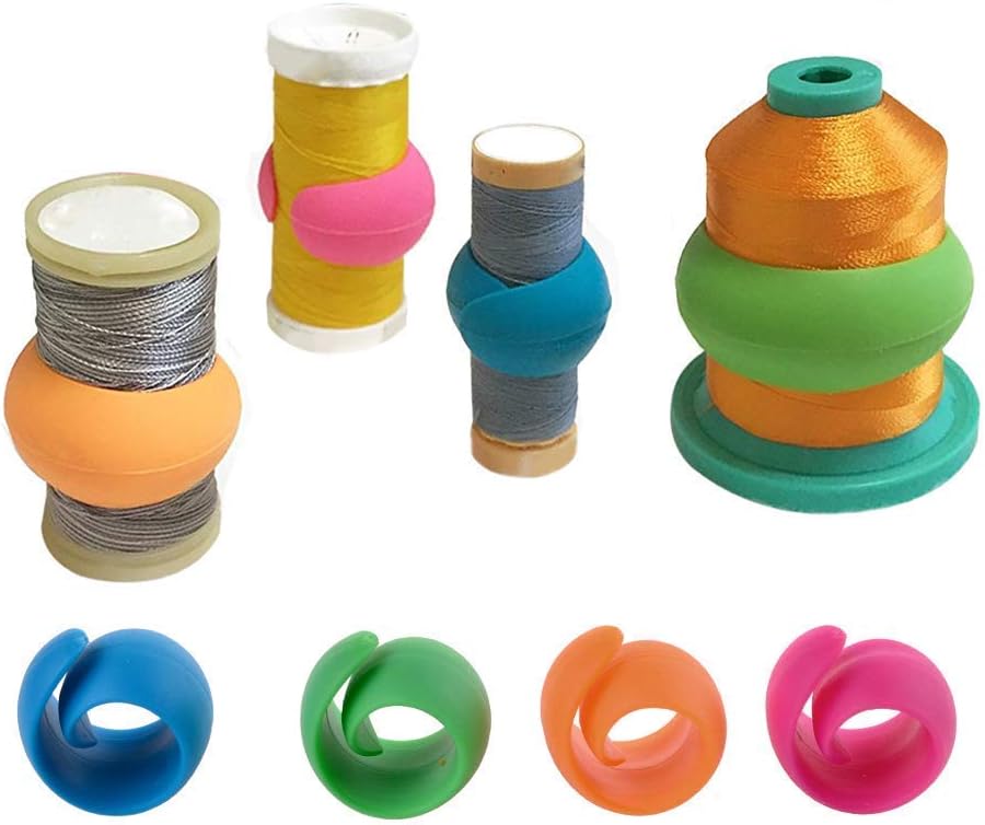HimaPro Silicone Thread Spool Huggers - Prevent Thread Tails from