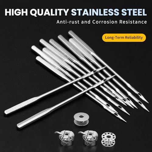 BZHYZKX 50 Pcs Universal Sewing Machine Needles, Size 100/16