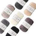 Woolen Delights #4 Soft Wool Yarn, 7-Pack (1218Yds/700G), Neutral Pack