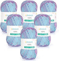 Katech 1OO% Cotton Yarn for Crocheting-Baby Cotton Yarn (Ocean Aurora
