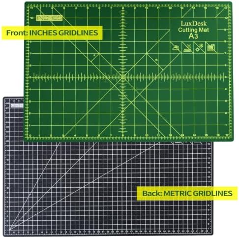 Self Healing Cutting Mat for Sewing 3PK 12x18 in, A3 quilting cutting