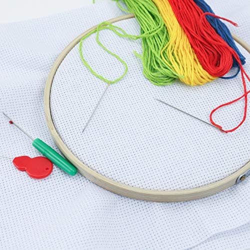 Similane 6pcs Aida Cloth 14 Count Cross Stitch Fabric,White,12 by