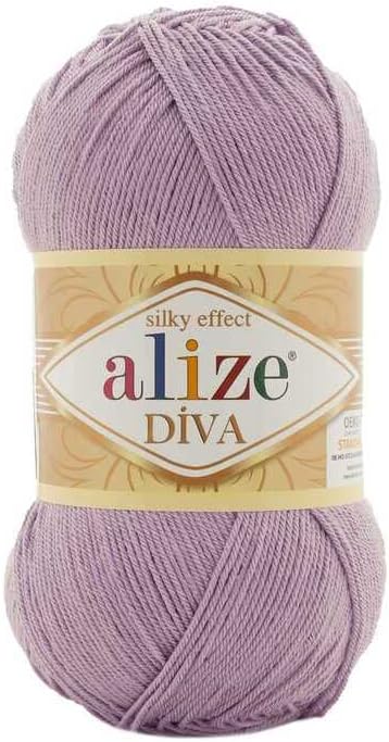 100% Microfiber Acrylic Alize Diva Silk Effect Knitting Sport Crochet