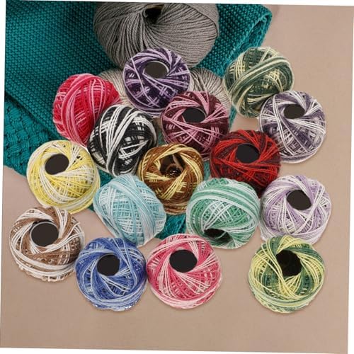 Beavorty Embroidery Thread Set 16 Colors Cotton Floss for Cross Stitch