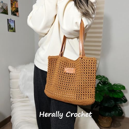 Herally Crochet Kit DIY Bag for Beginners - Crochet Tote Bag